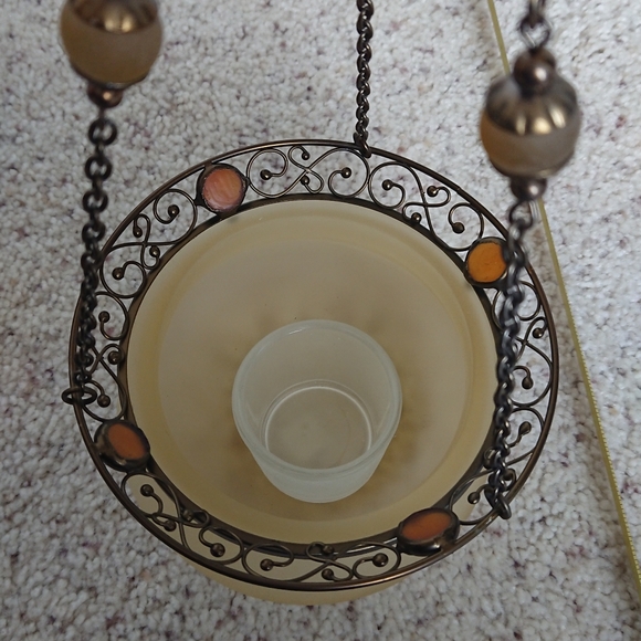 PartyLite, Satin Glass, Paris Hanging Candle Holder - Picture 2 of 9